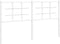 vidaXL - Hoofdbord - 150 - cm - metaal - wit