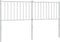 vidaXL - Hoofdbord - 150 - cm - metaal - wit
