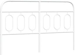 vidaXL - Hoofdbord - 150 - cm - metaal - wit