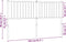 vidaXL - Hoofdbord - 150 - cm - metaal - wit
