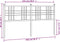 vidaXL - Hoofdbord - 150 - cm - metaal - wit