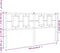 vidaXL - Hoofdbord - 150 - cm - metaal - wit