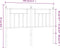 vidaXL - Hoofdbord - 150 - cm - metaal - wit