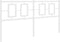 vidaXL - Hoofdbord - 150 - cm - metaal - wit