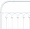 vidaXL - Hoofdbord - 150 - cm - metaal - wit