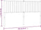 vidaXL - Hoofdbord - 150 - cm - metaal - wit