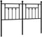 vidaXL - Hoofdbord - 150 - cm - metaal - zwart