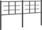 vidaXL - Hoofdbord - 150 - cm - metaal - zwart