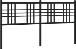 vidaXL - Hoofdbord - 150 - cm - metaal - zwart