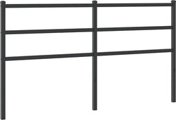 vidaXL - Hoofdbord - 150 - cm - metaal - zwart
