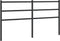 vidaXL - Hoofdbord - 150 - cm - metaal - zwart