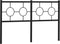 vidaXL - Hoofdbord - 150 - cm - metaal - zwart