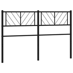 vidaXL - Hoofdbord - 150 - cm - metaal - zwart