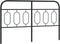 vidaXL - Hoofdbord - 150 - cm - metaal - zwart
