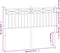 vidaXL - Hoofdbord - 150 - cm - metaal - zwart