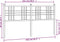 vidaXL - Hoofdbord - 150 - cm - metaal - zwart