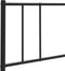 vidaXL - Hoofdbord - 150 - cm - metaal - zwart