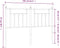 vidaXL - Hoofdbord - 150 - cm - metaal - zwart