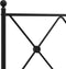 vidaXL - Hoofdbord - 150 - cm - metaal - zwart