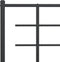 vidaXL - Hoofdbord - 150 - cm - metaal - zwart