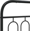 vidaXL - Hoofdbord - 150 - cm - metaal - zwart