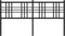 vidaXL - Hoofdbord - 150 - cm - metaal - zwart