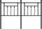 vidaXL - Hoofdbord - 150 - cm - metaal - zwart