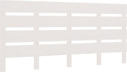 vidaXL - Hoofdbord - 150x3x80 - cm - massief - grenenhout - wit