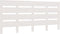 vidaXL - Hoofdbord - 150x3x80 - cm - massief - grenenhout - wit