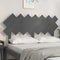 vidaXL - Hoofdbord - 151,5x3x81 - cm - massief - grenenhout - grijs