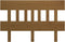 vidaXL - Hoofdbord - 153,5x3x81 - cm - massief - grenenhout - honingbruin
