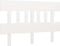 vidaXL - Hoofdbord - 153,5x3x81 - cm - massief - grenenhout - wit