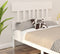 vidaXL - Hoofdbord - 153,5x3x81 - cm - massief - grenenhout - wit