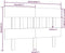 vidaXL - Hoofdbord - 153,5x3x81 - cm - massief - grenenhout - wit