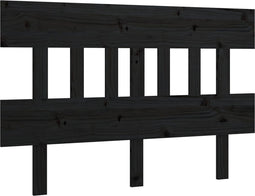 vidaXL - Hoofdbord - 153,5x3x81 - cm - massief - grenenhout - zwart