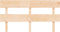 vidaXL - Hoofdbord - 154x3x81 - cm - massief - grenenhout
