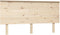 vidaXL - Hoofdbord - 154x6x82,5 - cm - massief - grenenhout
