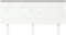 vidaXL - Hoofdbord - 154x6x82,5 - cm - massief - grenenhout - wit