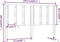 vidaXL - Hoofdbord - 155,5x4x100 - cm - massief - grenenhout - honingbruin