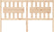 vidaXL - Hoofdbord - 155,5x4x100 - cm - massief - grenenhout
