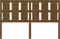 vidaXL - Hoofdbord - 155,5x4x100 - cm - massief - grenenhout - honingbruin