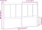 vidaXL - Hoofdbord - 155,5x4x100 - cm - massief - grenenhout