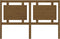 vidaXL - Hoofdbord - 155,5x4x100 - cm - massief - grenenhout - honingbruin