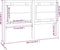 vidaXL - Hoofdbord - 155,5x4x100 - cm - massief - grenenhout - honingbruin