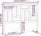 vidaXL - Hoofdbord - 155,5x4x100 - cm - massief - grenenhout - wit