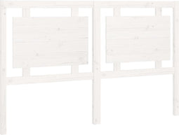 vidaXL - Hoofdbord - 155,x4x100 - cm - massief - grenenhout - wit