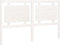 vidaXL - Hoofdbord - 155,x4x100 - cm - massief - grenenhout - wit