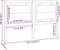vidaXL - Hoofdbord - 155,x4x100 - cm - massief - grenenhout - wit
