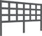 vidaXL - Hoofdbord - 156x4x100 - cm - massief - grenenhout - grijs
