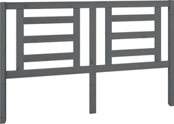 vidaXL - Hoofdbord - 156x4x100 - cm - massief - grenenhout - grijs